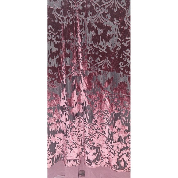 Simply Vera Wang Womens Whimsigoth Velvet Burnout Top Size L Sheer Fairy Grunge - Picture 5 of 9